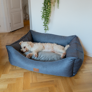 AllPetSolutions Willow Premium Luxury Dog Bed - Pebble Grey