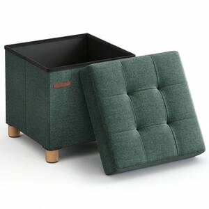 SONGMICS Elegant Storage Ottoman Foot Rest