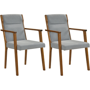 Set of 2 High Back Accent Chairs