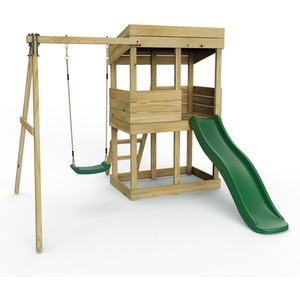 Arches / 222cm Wooden Lookout Tower Playhouse with 6ft Slide shot 10306744