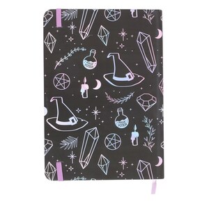 Cryptic Notebook Mystical Crystal Witch A5 Notebook
