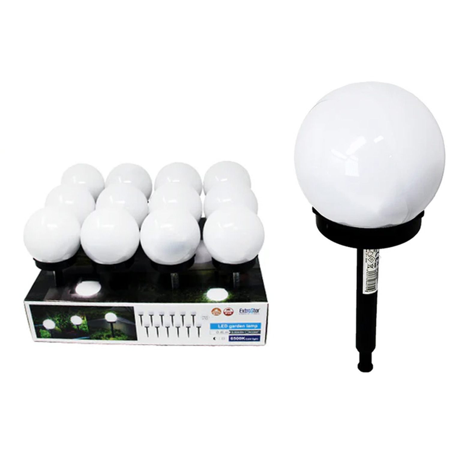 Image of Black Ball Shape Solar Garden Lamp&hellip;