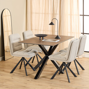 Heaven Dining Table and Dean Chair Set