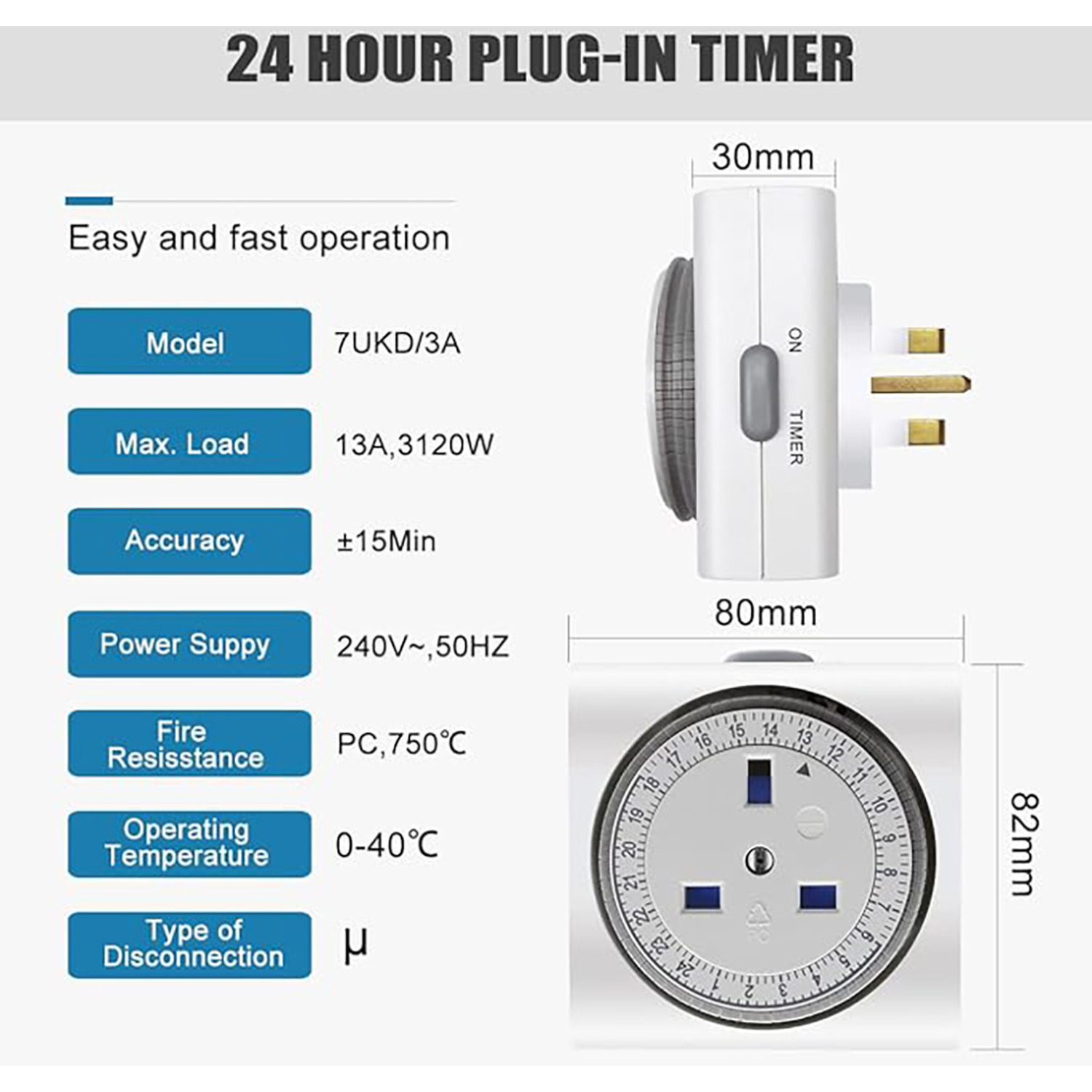 24 hour Mechanical Timer