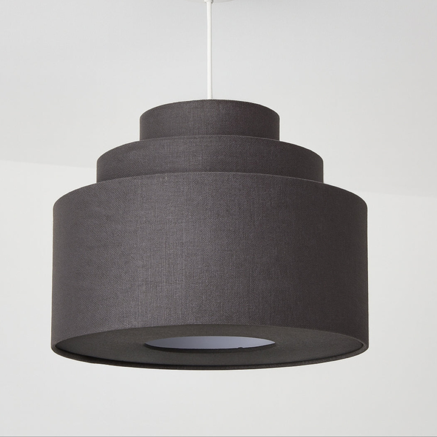 Image of CGC SELINA Tiered Layered Lampshade Grey&hellip;
