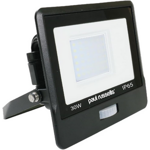 30W Floodlight, 3000lm, 6500K, PIR, IP65