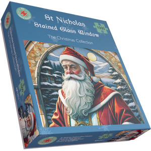 St Nicholas Stained Glass Window 1000 Piece Jigsaw