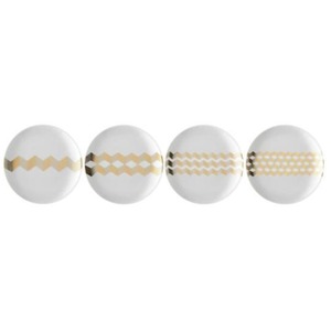 Set of 4 LSA Chevron Teaplate Assorted