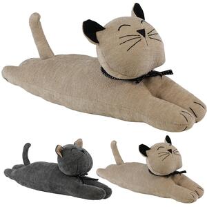 Large Weighted Cat Door Stop Animal Design Home Decor