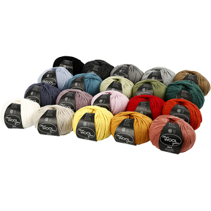 Wool Yarn Assorted colours 20x100g