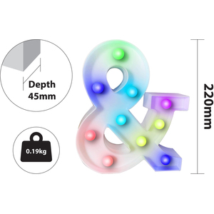 St Helens Battery Operated RGB Ampersand With Remote Control