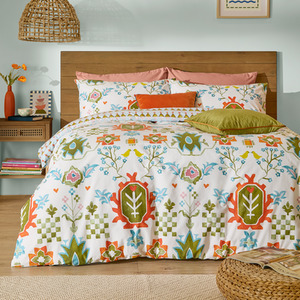 Dilara Reversible Printed Duvet Cover Set