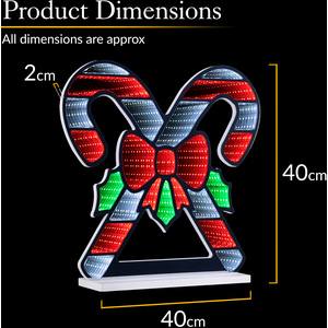 Multi-colour / Candy Canes Christmas Infinity Tunnel Light shot 11589664
