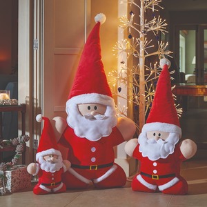 Set of 3 Christmas Santa Claus Decoration Plush