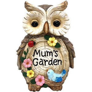 Mums Garden Owl Decorative Ornament