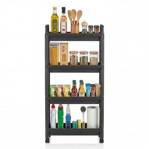 4-Tier Slim Rolling Storage Cart