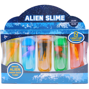 Pack of 5 Alien Slime Test Tubes
