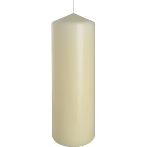 Ivory Pillar Candle Long 160H Burn Time for Home Decor