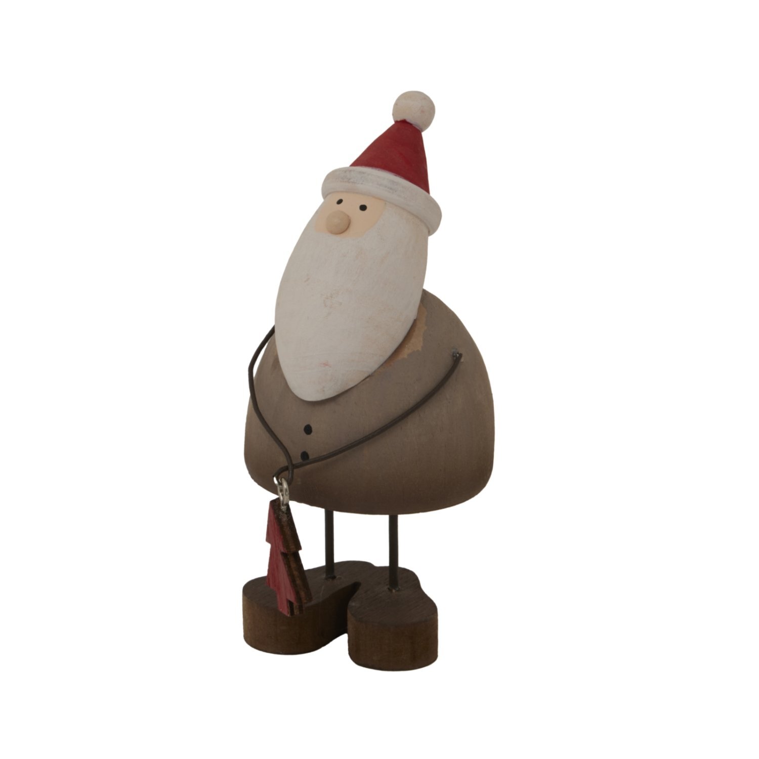 Image of Rustic Santa with Tree Christmas Ornament&hellip;