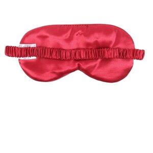 Sweet Dreams Velvet Sleep Mask - Cozy Red Eye Mask with Heart  Moon Design