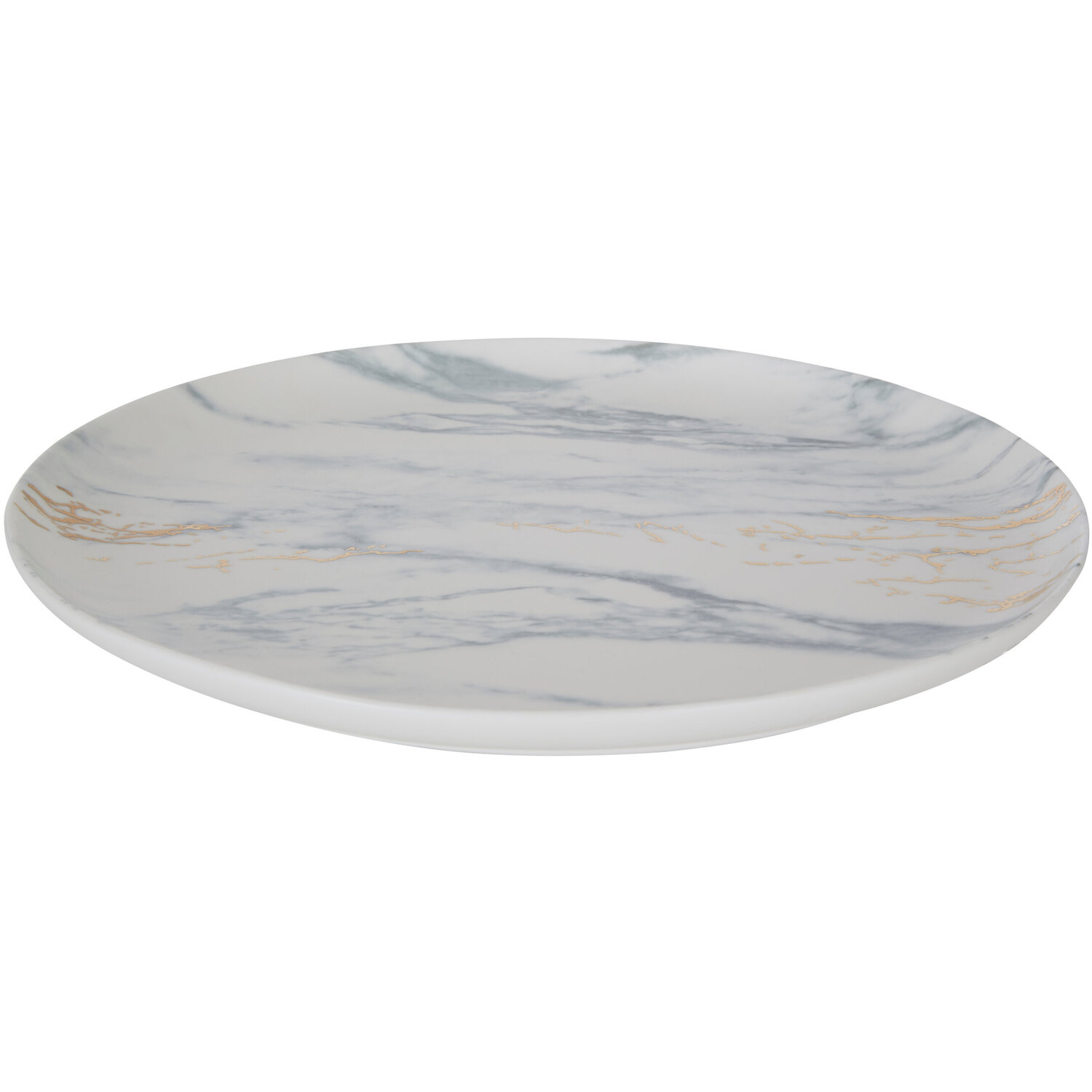 Marble Luxe Dinner Plate - Grey