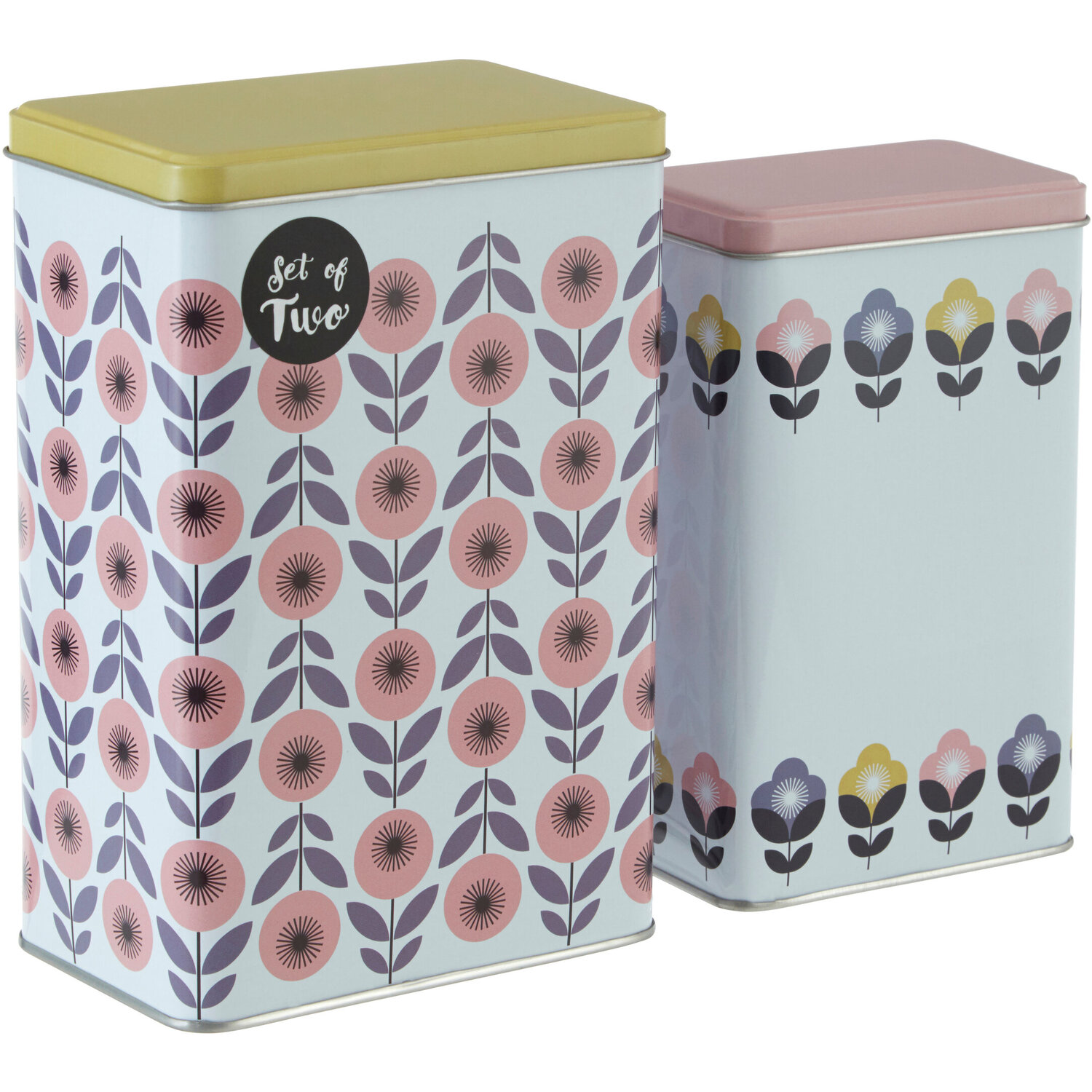 Paice Set of 2 Storage Canisters - Multicolour