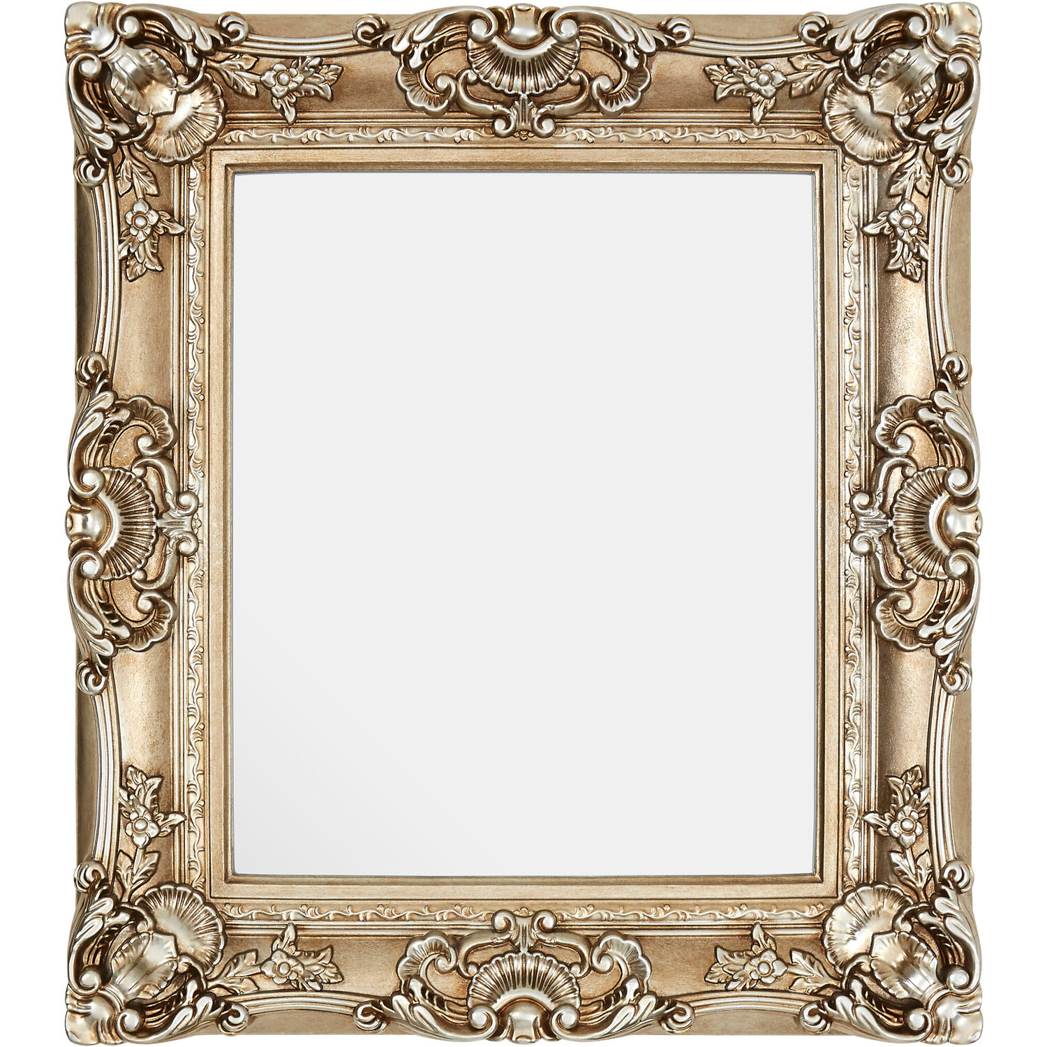 Athena Medium Round Silver Wall Mirror - Gold