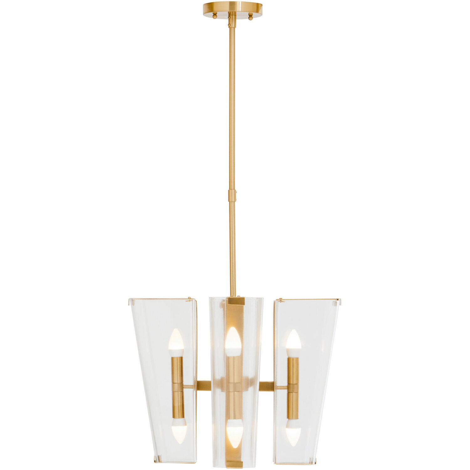 Celeste Antique Brass Finish Pendant Light - Gold