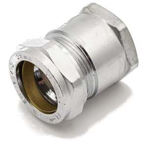 PrimaPlus Chrome Compression Adaptor 28mm x 1