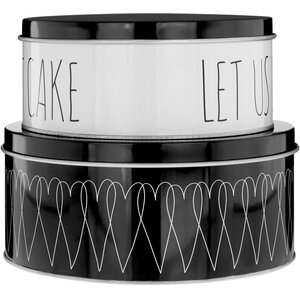 Paice Heartlines Cake Storage Tins Set of 2