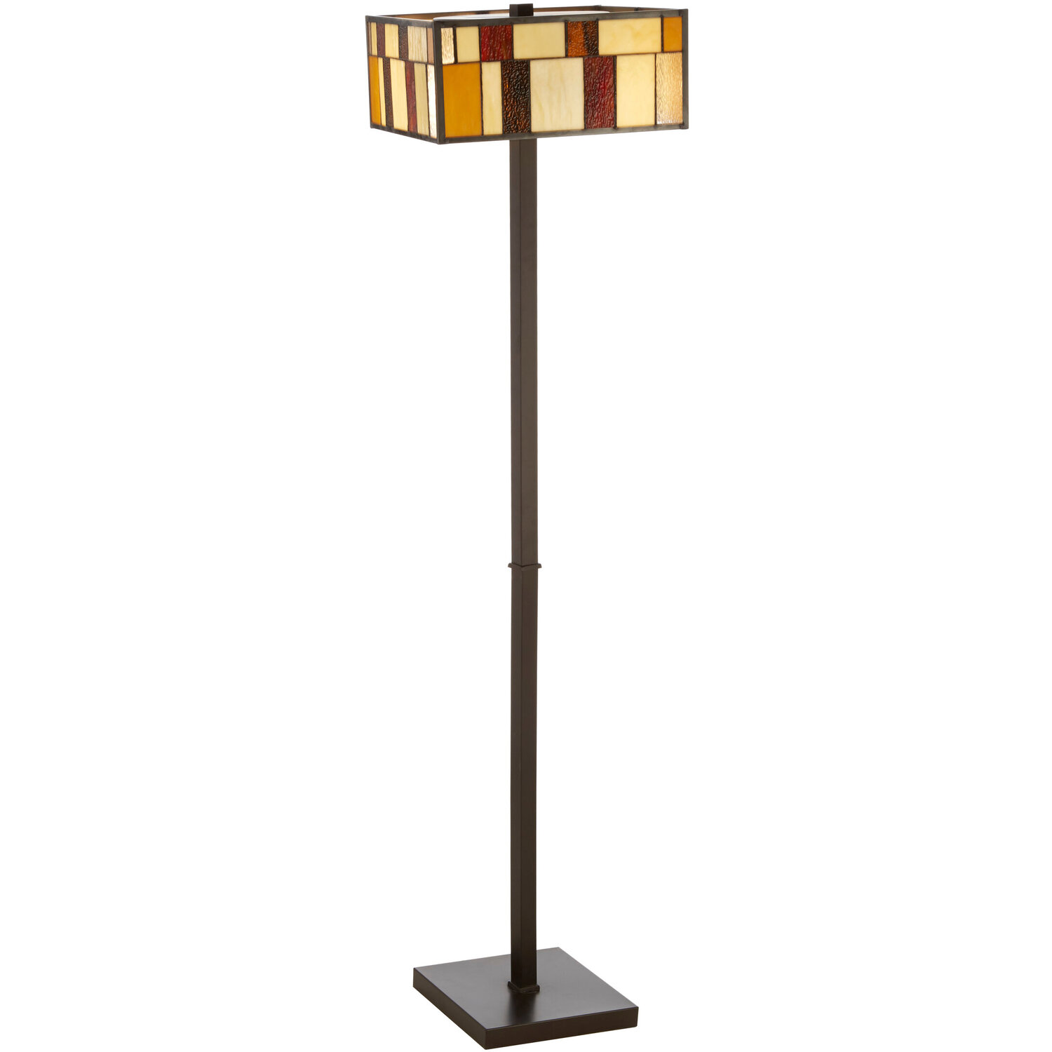 Waldorf Square Deco Floor Lamp - Brown