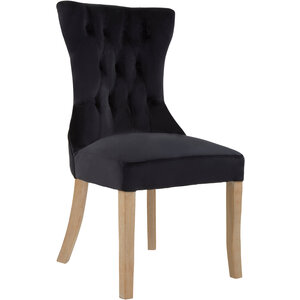 Kensington Townhouse Black Buttoned Dining Chair