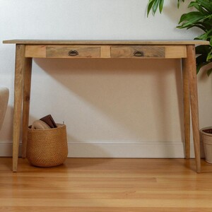 Solid Wood 2 Drawer Nordic Writing Desk