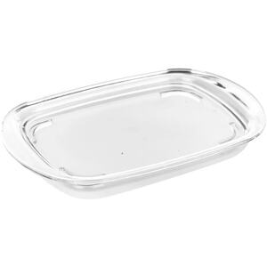 Butter/Cheese Dish Holder with Lid - Clear - Set of 2