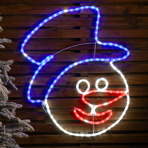 Snowman Shaped Neon Rope Light