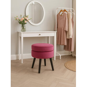 Loretta Wine Velvet Stool