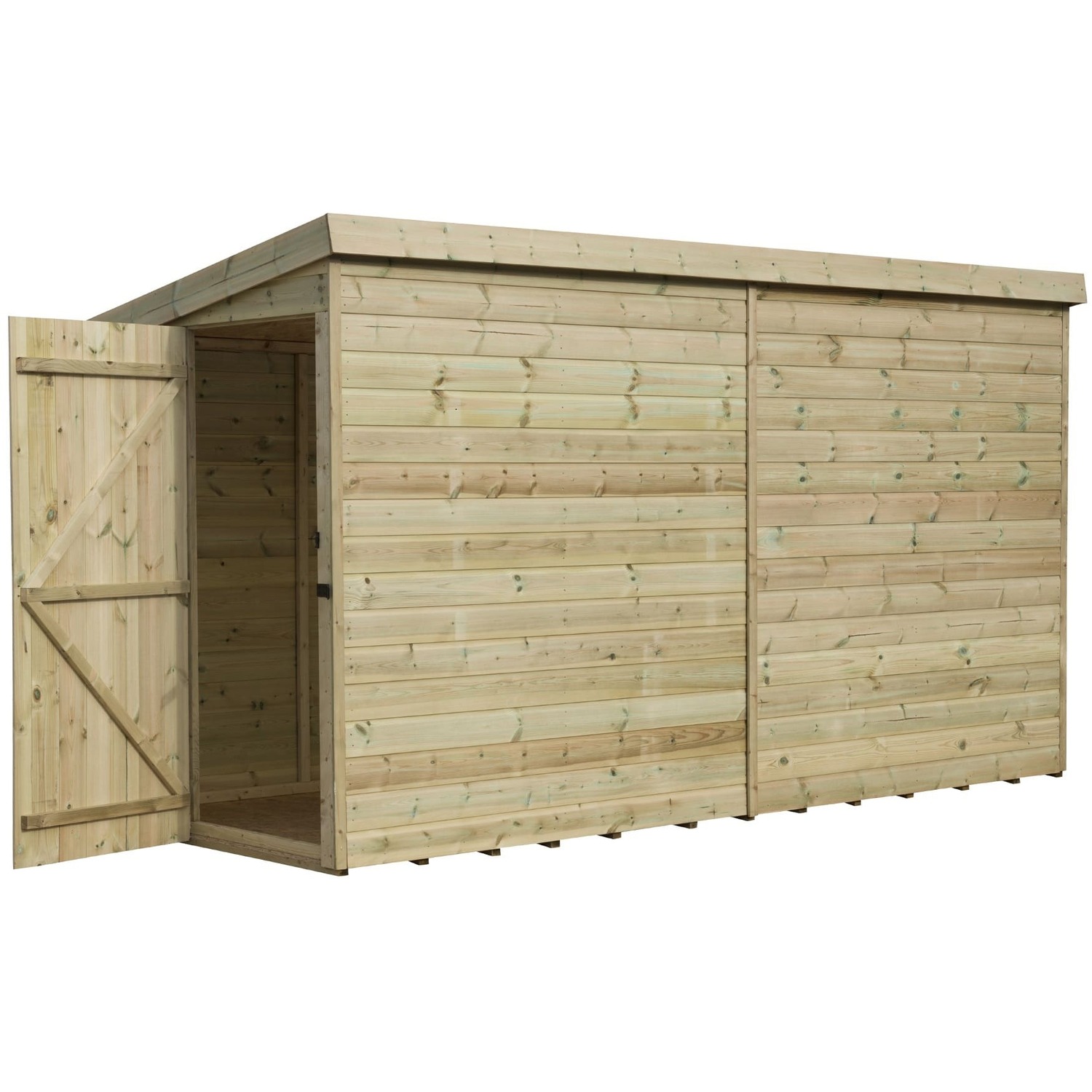 Modular Pent Garden Shed No Windows - Image 4