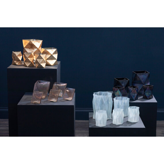 Rambia Large Oil Slick Glass Candle Holder