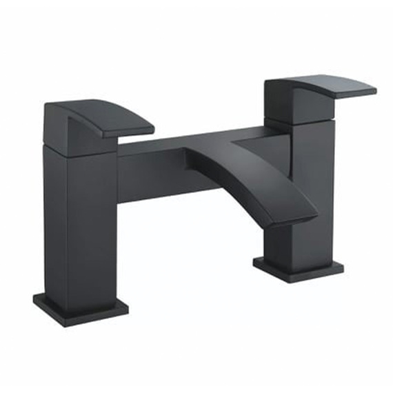 Bathroom Black Waterfall Basin Mixer Bath Filler Tap