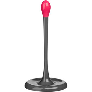 Grey and Hot Pink Kitchen Roll Holder