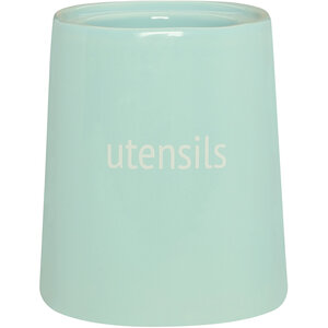 Fletcher Blue Ceramic Utensil Holder