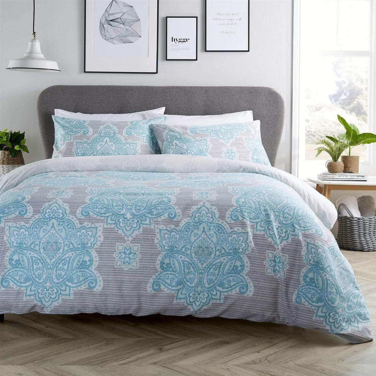 Empire Duvet Set - Teal King