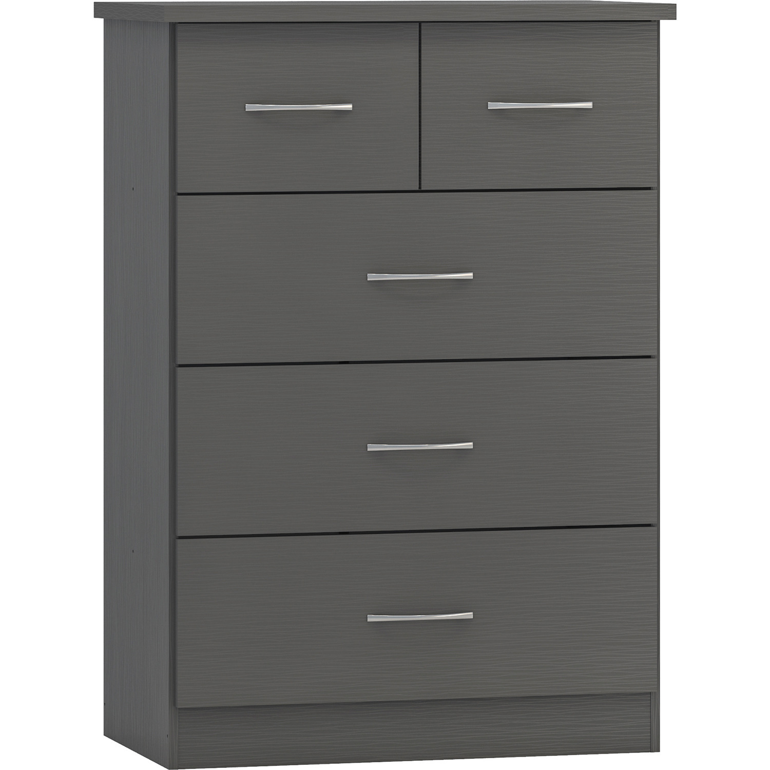 Nevada 3 plus 2 Chest - 3D Effect Grey