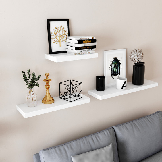 VASAGLE Wall Shelves, Floating Shelves, Wall Mounted