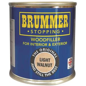 Brummer Wood Filler Light Walnut 250g