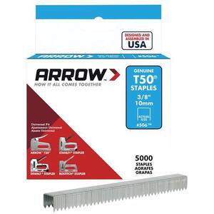 ARROW T50 Staples 10mm (3/8In) Bulk Pack 5000