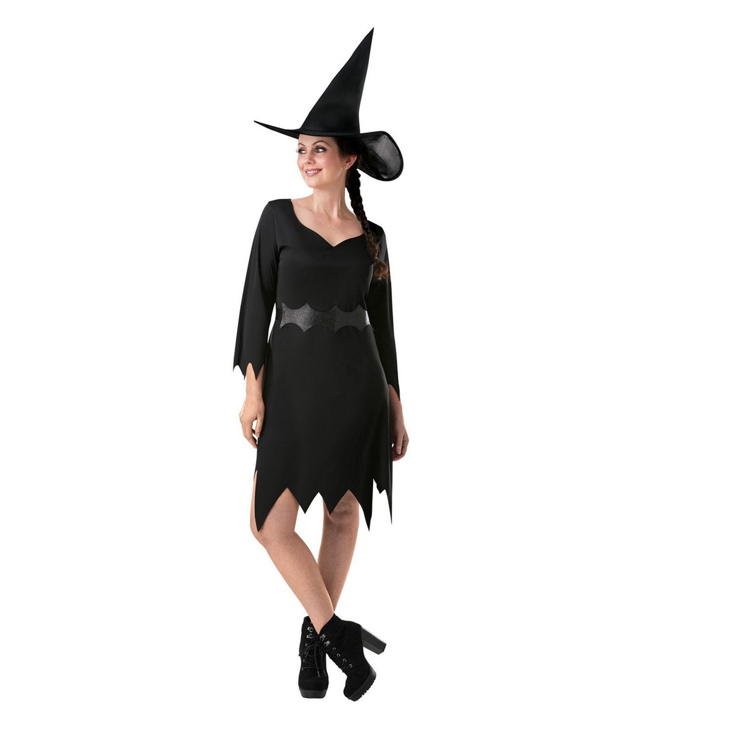 Bristol Novelty Womens/Ladies Witch Nylon Costume - Black / L