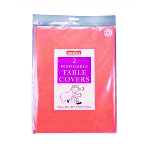 Caroline Paper Square Party Table Cover (Pack of 2)