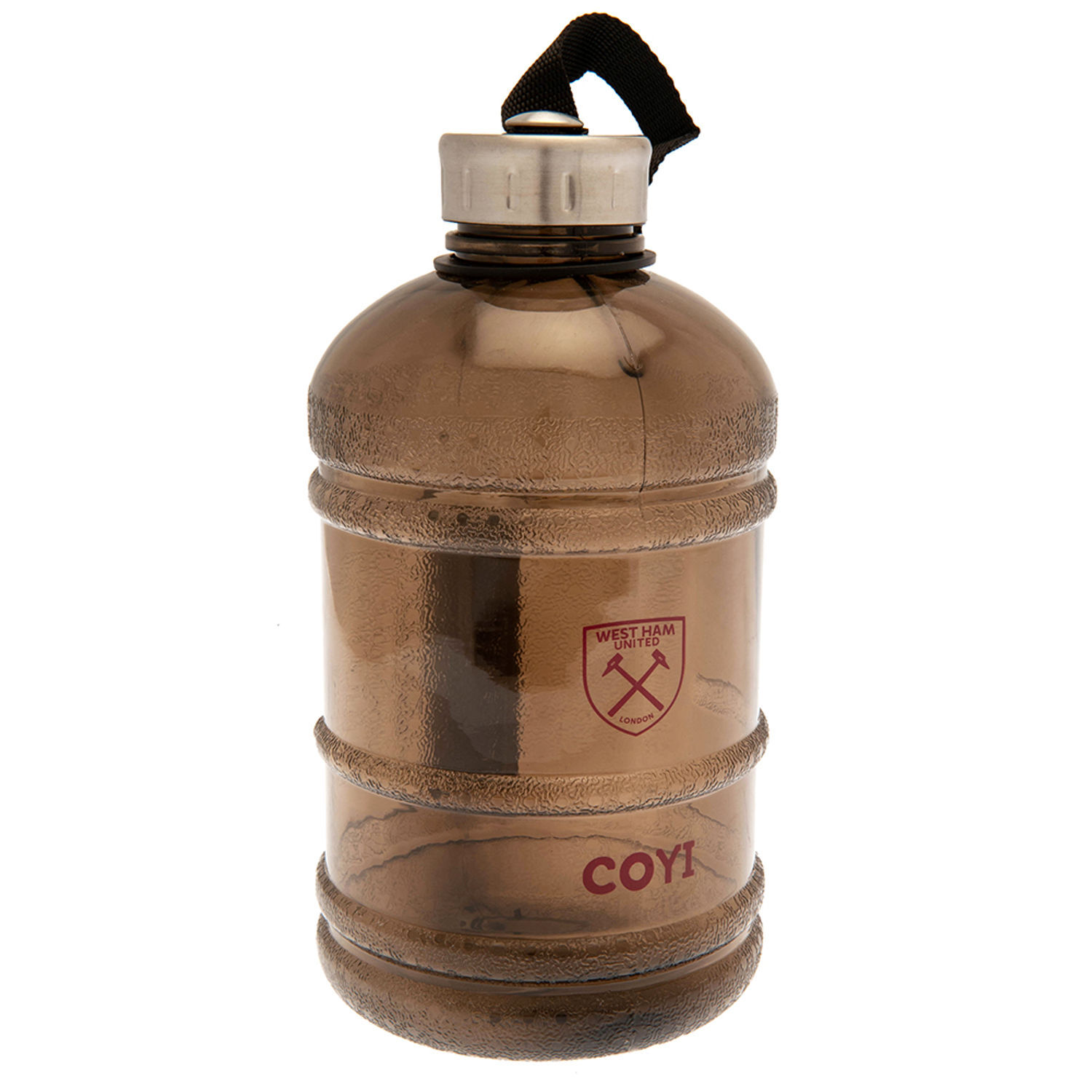 West Ham United Fc Barrel Water Bottle - Claret Red/Brown