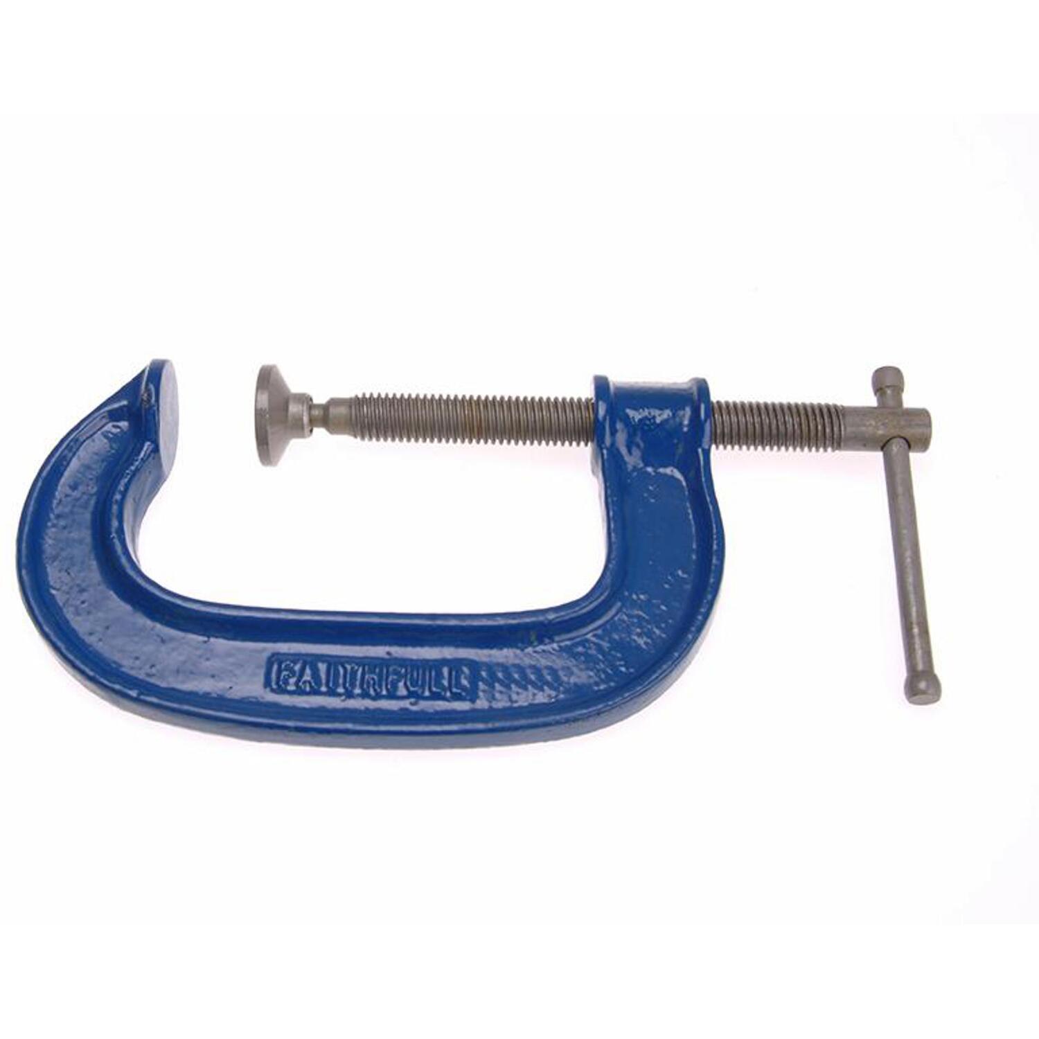Faithfull Heavy-Duty G Clamp 100Mm (4In) - Grey - Image 7